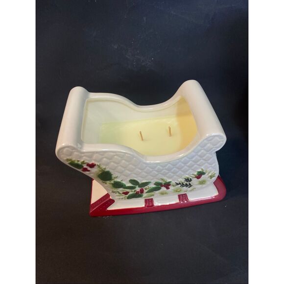 Home Worx by Harry Slatkin 14oz Let It Snow Scented Sleigh Candle - Picture 1 of 6